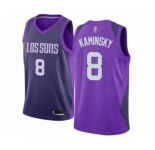 Men's Phoenix Suns #8 Frank Kaminsky Authentic Purple Basketball Jersey - City Edition