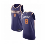 Men's Phoenix Suns #8 Frank Kaminsky Authentic Purple Basketball Jersey - Icon Edition