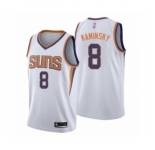 Men's Phoenix Suns #8 Frank Kaminsky Authentic White Basketball Jersey - Association Edition