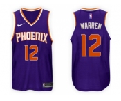 Nike NBA Phoenix Suns #12 T.J. Warren Jersey 2017-18 New Season Purple Jersey
