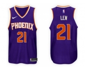 Nike NBA Phoenix Suns #21 Alex Len Jersey 2017-18 New Season Purple Jersey