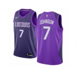 Women Nike Phoenix Suns #7 Kevin Johnson Swingman Purple NBA Jersey - City Edition