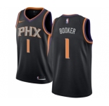Women's Nike Phoenix Suns #1 Devin Booker Swingman Black Alternate NBA Jersey Statement Edition