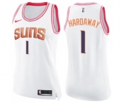 Women's Nike Phoenix Suns #1 Penny Hardaway Swingman White Pink Fashion NBA Jersey
