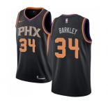 Women's Nike Phoenix Suns #34 Charles Barkley Swingman Black Alternate NBA Jersey Statement Edition