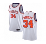 Women's Nike Phoenix Suns #34 Charles Barkley Swingman NBA Jersey - Association Edition