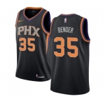 Women's Nike Phoenix Suns #35 Dragan Bender Swingman Black Alternate NBA Jersey Statement Edition
