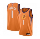 Women's Phoenix Suns #1 Devin Booker Swingman Orange Finished Basketball Jersey - Statement Edition