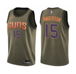 Youth Nike Phoenix Suns #15 Ryan Anderson Swingman Green Salute to Service NBA Jersey