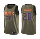 Youth Nike Phoenix Suns #20 Josh Jackson Swingman Green Salute to Service NBA Jersey
