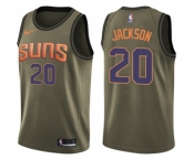 Youth Nike Phoenix Suns #20 Josh Jackson Swingman Green Salute to Service NBA Jersey