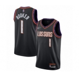 Youth Phoenix Suns #1 Devin Booker Swingman Black Basketball Jersey - 2019-20 City Edition