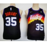 Youth Phoenix Suns #35 Kevin Durant Balck 2022 City Edition Stitched Basketball Jersey