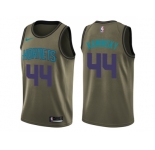 Men Nike Charlotte Hornets #44 Frank Kaminsky Green Salute to Service NBA Swingman Jersey