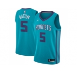 Men Nike Charlotte Hornets #5 Nicolas Batum Teal NBA Jordan Swingman Icon Edition Jersey