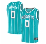 Men's Charlotte Hornets #0 Miles Bridges Fanatics Branded Teal 2020-21 Fast Break Replica Jersey