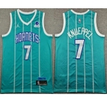 Men's Charlotte Hornets #1 Kon Knueppel Blue Icon Sponsor Swingman Jersey
