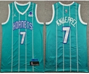 Men's Charlotte Hornets #1 Kon Knueppel Blue Icon Sponsor Swingman Jersey