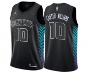 Men's Nike Jordan Charlotte Hornets #10 Michael Carter-Williams Swingman Black NBA Jersey - City Edition