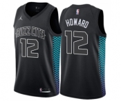 Men's Nike Jordan Charlotte Hornets #12 Dwight Howard Swingman Black NBA Jersey - City Edition