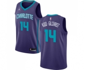 Men's Nike Jordan Charlotte Hornets #14 Michael Kidd-Gilchrist Swingman Purple NBA Jersey Statement Edition