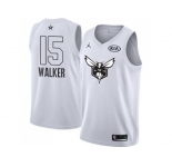 Nike Charlotte Hornets #15 Kemba Walker White NBA Jordan Swingman 2018 All-Star Game Jersey