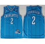 nba new orleans hornets #2 johnson blue[stripe fans edition]