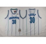 nba new orleans hornets #30 curry white(stripe)[curry]