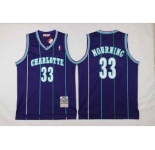 nba new orleans hornets #33 mourning pueple[stripe][2016 new]