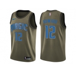 Men Nike Orlando Magic #12 Dwight Howard Green Salute to Service NBA Swingman Jersey