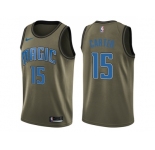 Men Nike Orlando Magic #15 Vince Carter Green Salute to Service NBA Swingman Jersey
