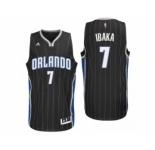 Men Orlando Magic #7 Serge Ibaka Alternate Black New Swingman Jersey