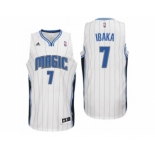 Men Orlando Magic #7 Serge Ibaka Home White New Swingman Jersey