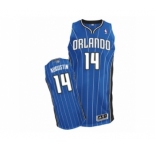 Men's Adidas Orlando Magic #14 D.J. Augustin Authentic Royal Blue Road NBA Jersey