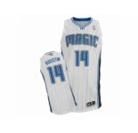 Men's Adidas Orlando Magic #14 D.J. Augustin Authentic White Home NBA Jersey