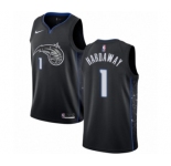Men's Nike Orlando Magic #1 Penny Hardaway Authentic Black NBA Jersey - City Edition