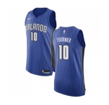 Men's Nike Orlando Magic #10 Evan Fournier Authentic Royal Blue Road NBA Jersey - Icon Edition