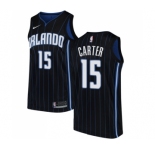 Men's Nike Orlando Magic #15 Vince Carter Authentic Black Alternate NBA Jersey Statement Edition