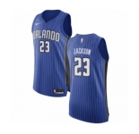 Men's Nike Orlando Magic #23 Justin Jackson Authentic Royal Blue NBA Jersey - Icon Edition