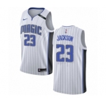 Men's Nike Orlando Magic #23 Justin Jackson Authentic White NBA Jersey - Association Edition