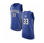 Men's Nike Orlando Magic #33 Grant Hill Authentic Royal Blue Road NBA Jersey - Icon Edition