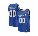Men's Orlando Magic #00 Aaron Gordon Authentic Blue Hardwood Classics Basketball Jersey