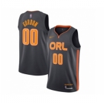 Men's Orlando Magic #00 Aaron Gordon Swingman Charcoal Basketball Jersey - 2019 20 City Edition