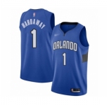 Men's Orlando Magic #1 Penny Hardaway Authentic Blue Finished Basketball Jersey - Statement Edition