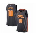 Men's Orlando Magic #10 Evan Fournier Swingman Charcoal Basketball Jersey 2019-20 City Edition