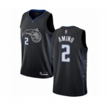 Men's Orlando Magic #2 Al-Farouq Aminu Authentic Black Basketball Jersey - City Edition