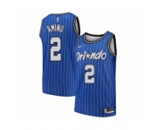 Men's Orlando Magic #2 Al-Farouq Aminu Authentic Blue Hardwood Classics Basketball Jersey