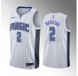 Men's Orlando Magic #2 Caleb Houstan White 2022 Draft Basketball Stitched Jersey