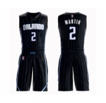 Men's Orlando Magic #2 Jarell Martin Swingman Black Basketball Suit Jersey Statement Edition