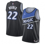 Men's Orlando Magic #22 Franz Wagner Black 2025 Statement Edition Stitched Basketball Jersey